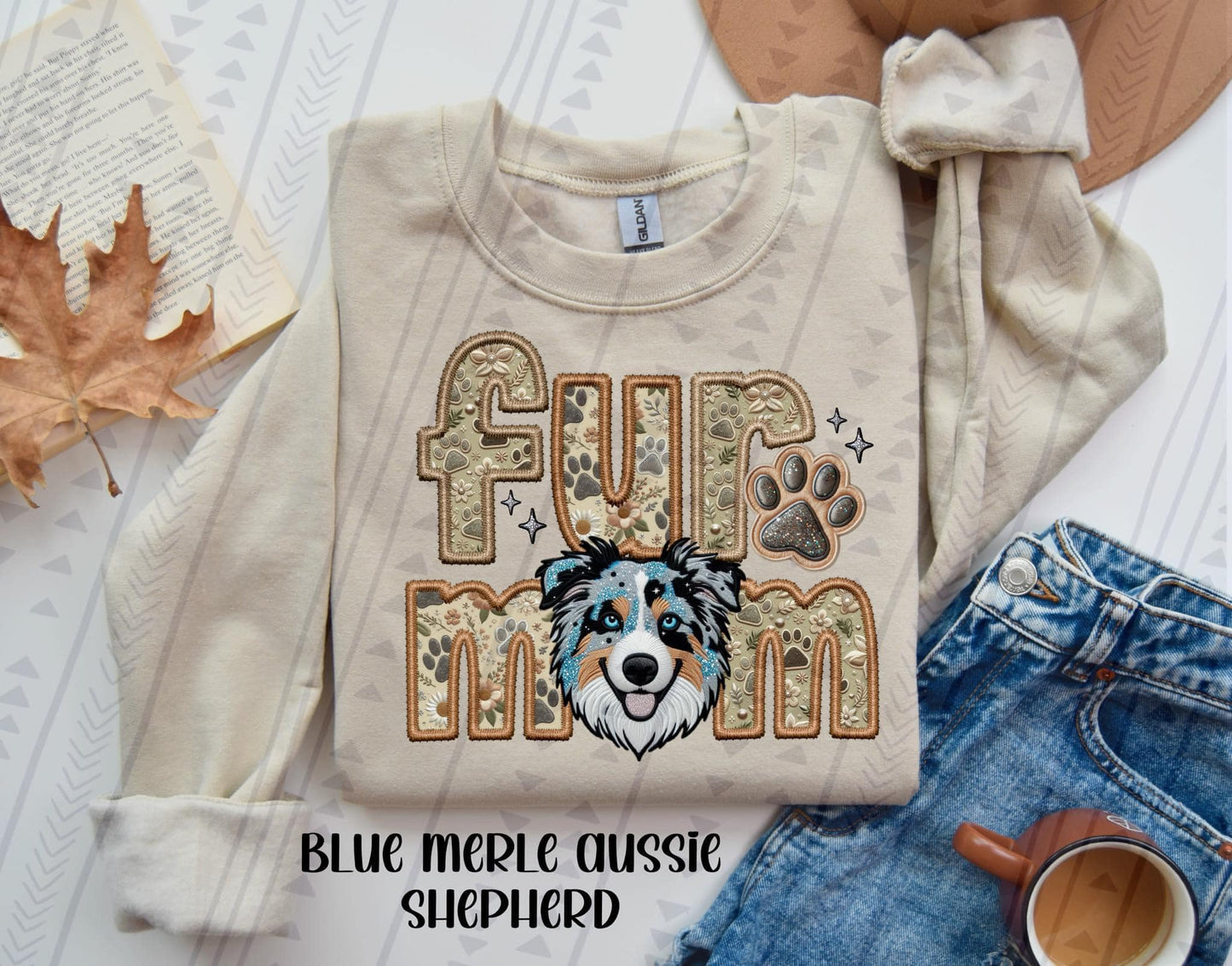 FUR MOM - FAUX EMBROIDERY - DTF TRANSFER