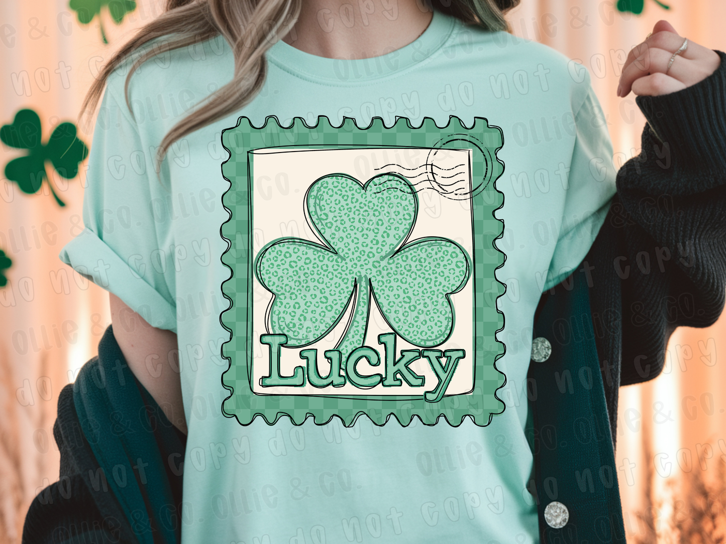 LUCKY POSTAGE STAMP - DTF TRANSFER