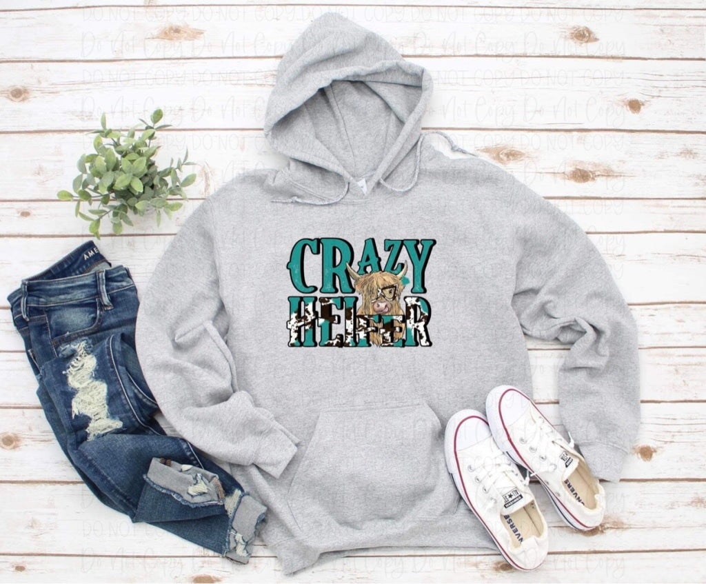 Crazy Heifer- Dtf Transfer