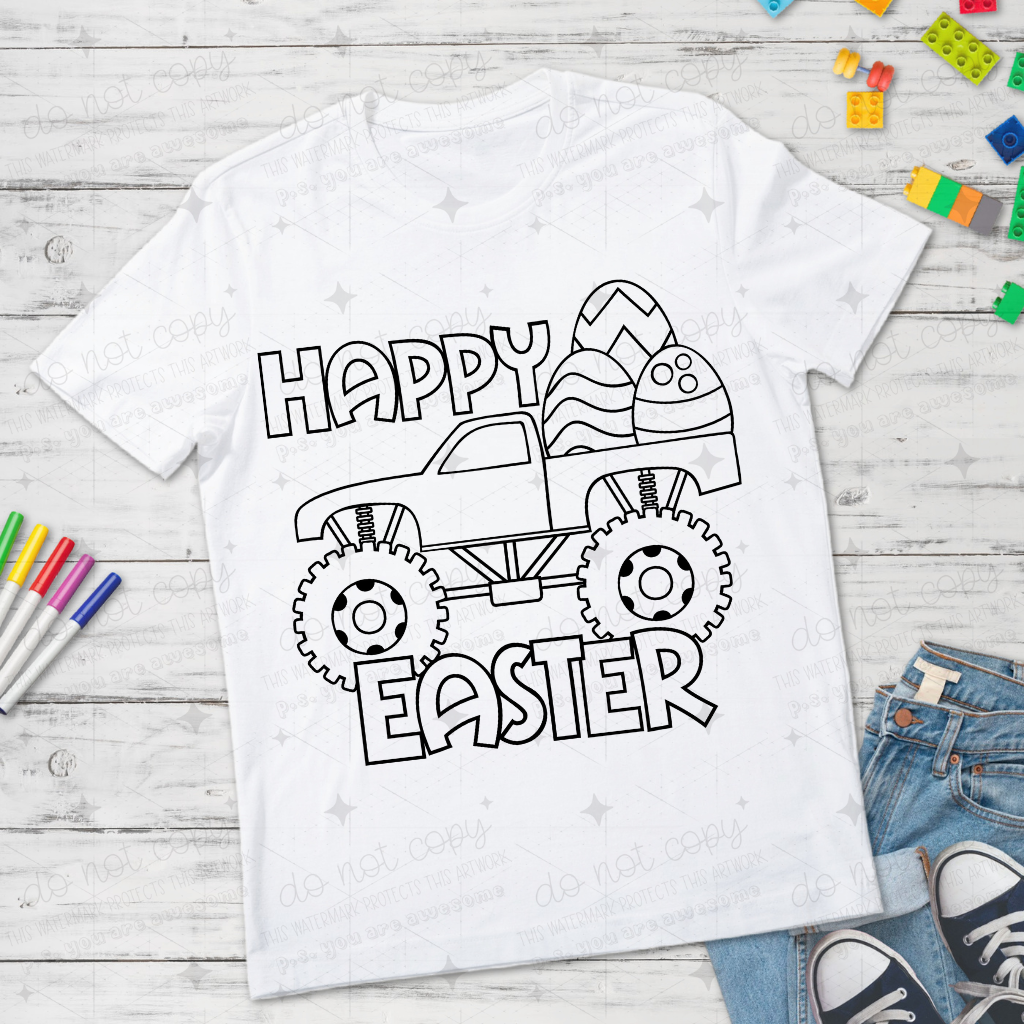 Easter Coloring DTFs - DTF TRANSFER