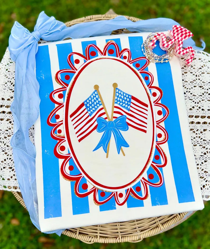 PREPPY FLAG FRAME - DTF TRANSFER