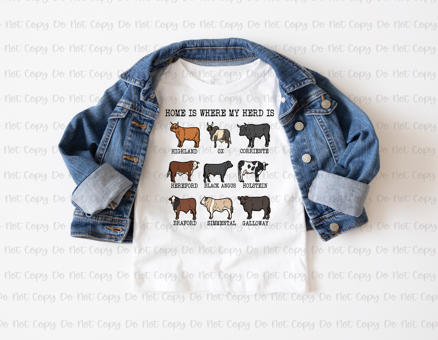 HOME IS WHERE MY HERD IS - DTF TRANSFER