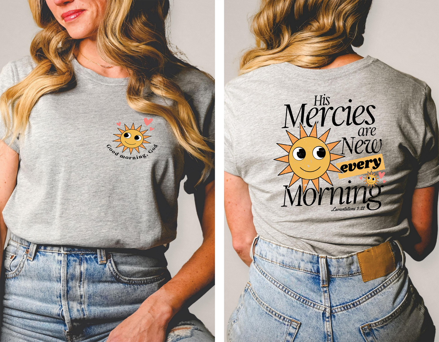 His Mercies are new every morning - FRONT+BACK - DTF TRANSFER