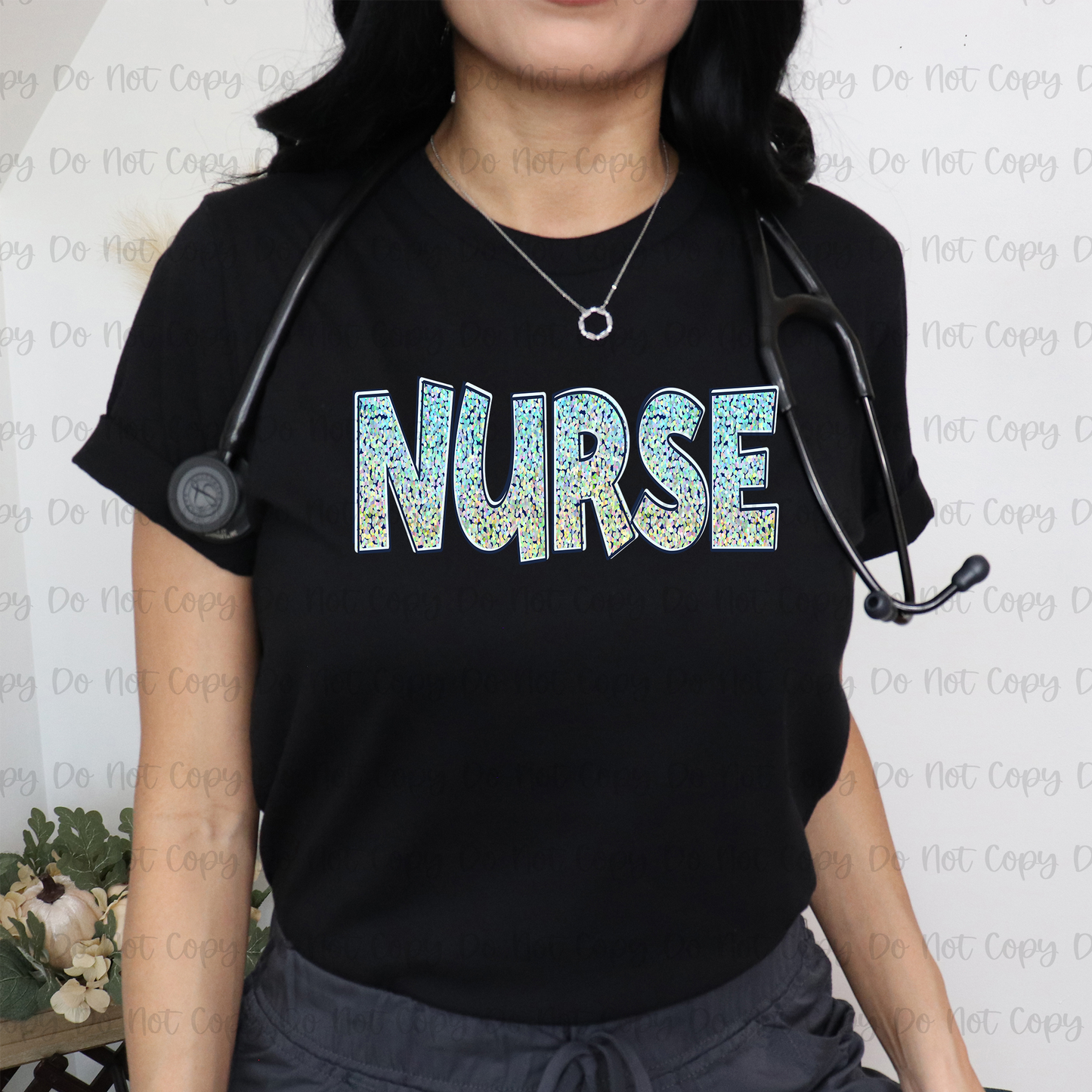 NURSE GLITTER - DTF TRANSFER