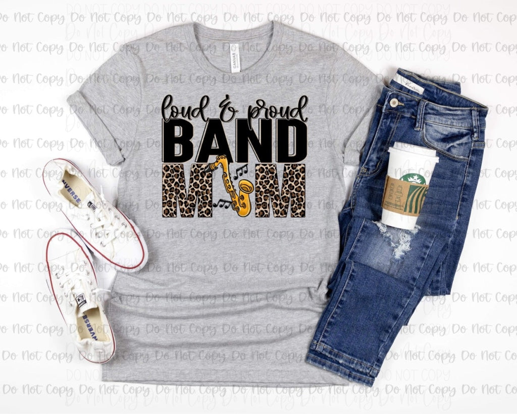 Loud & Proud Mom Dtf Band- Saxophone