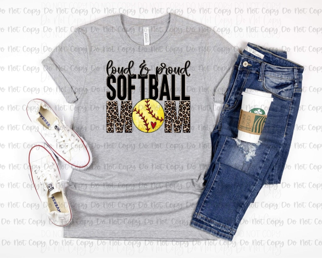 Loud & Proud Mom Dtf Softball
