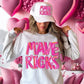 PRETTY IN PINK WORDS - FRONT ONLY - DTF TRANSFER