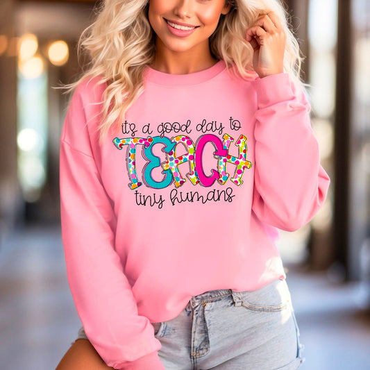 IT'S A GOOD DAY TO TEACH TINY HUMANS - DTF TRANSFER