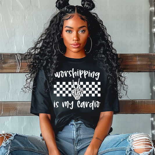 WORSHIPPING IS MY CARDIO - DTF TRANSFER