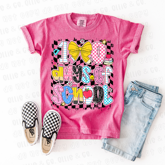 100 DAYS CHECKER - DTF TRANSFER