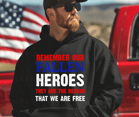 REMEMBER OUR FALLEN HEROES - DTF TRANSFER