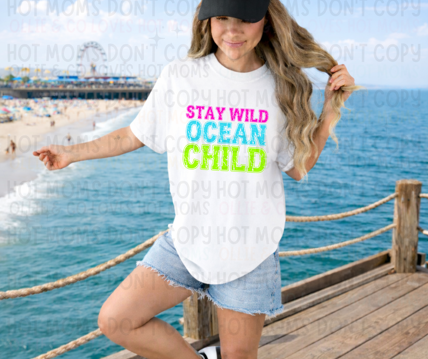 STAY WILD OCEAN CHILD NEON - DTF TRANSFER