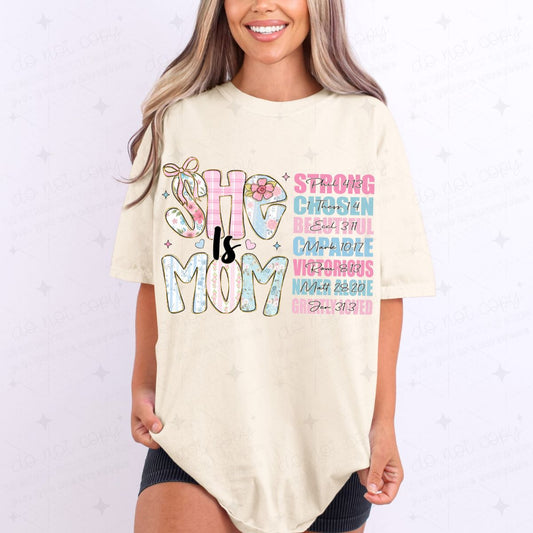 COQUETTE SHE IS MOM - DTF TRANSFER