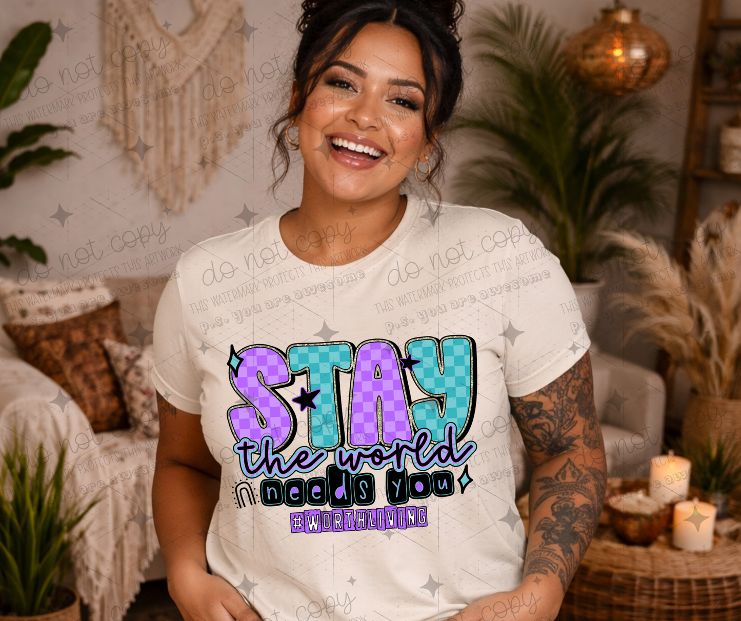 STAY THE WORLD NEEDS YOU - DTF TRANSFER