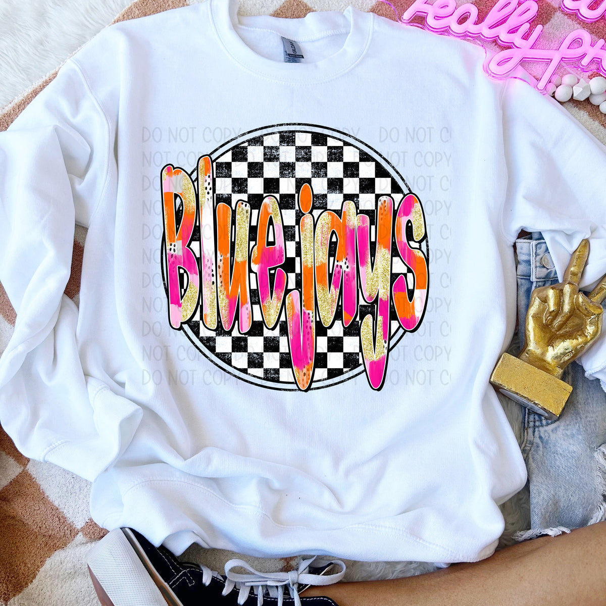 Preppy Checkards PREPPY CHECKER MASCOT - DTF TRANSFER โ Shopsalesollieandco