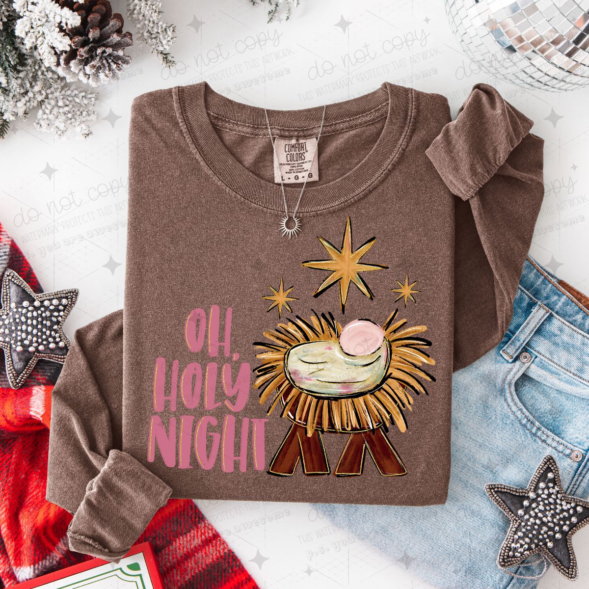 OH HOLY NIGHT - DTF TRANSFER