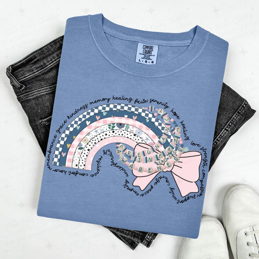 COQUETTE PREGNANCY INFANT LOSS AWARENESS - BRACELETS AND RAINBOW