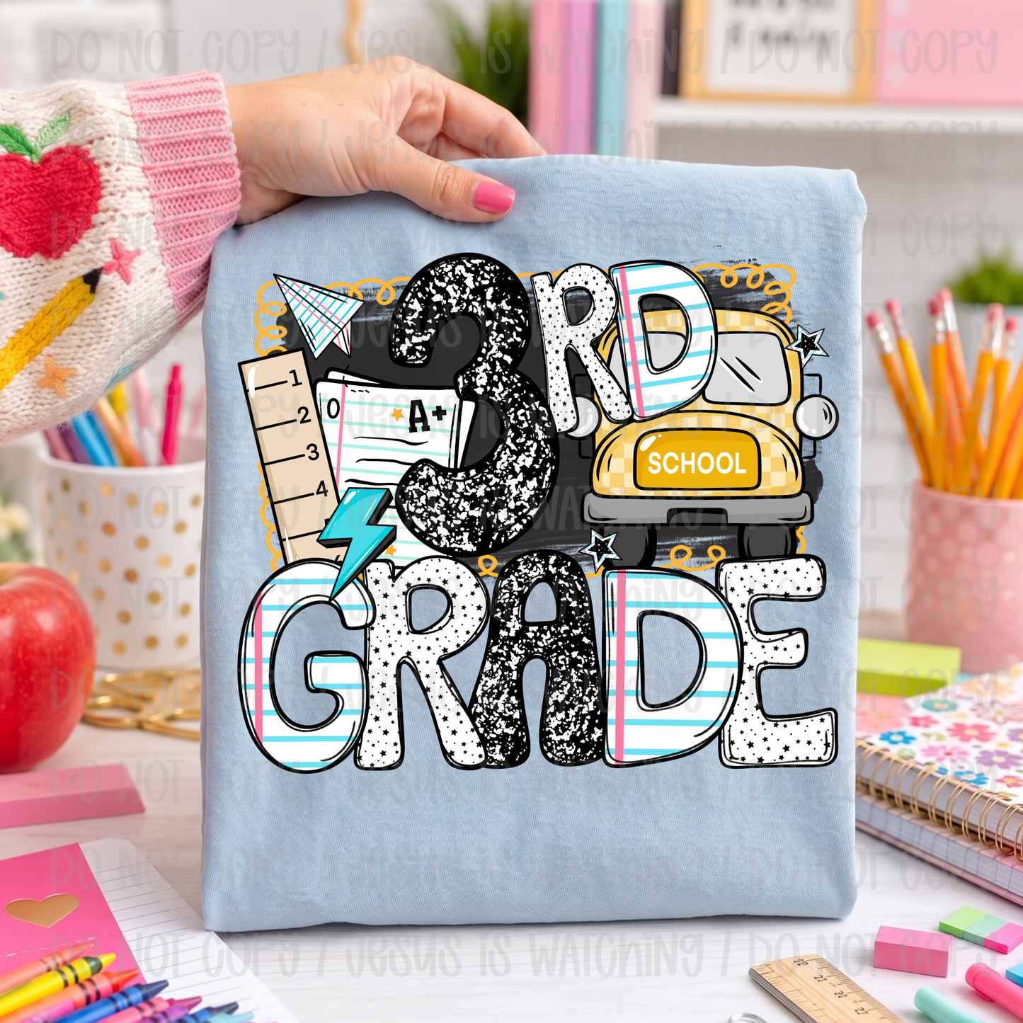 BACK TO SCHOOL BUS GRADES - DTF TRANSFER
