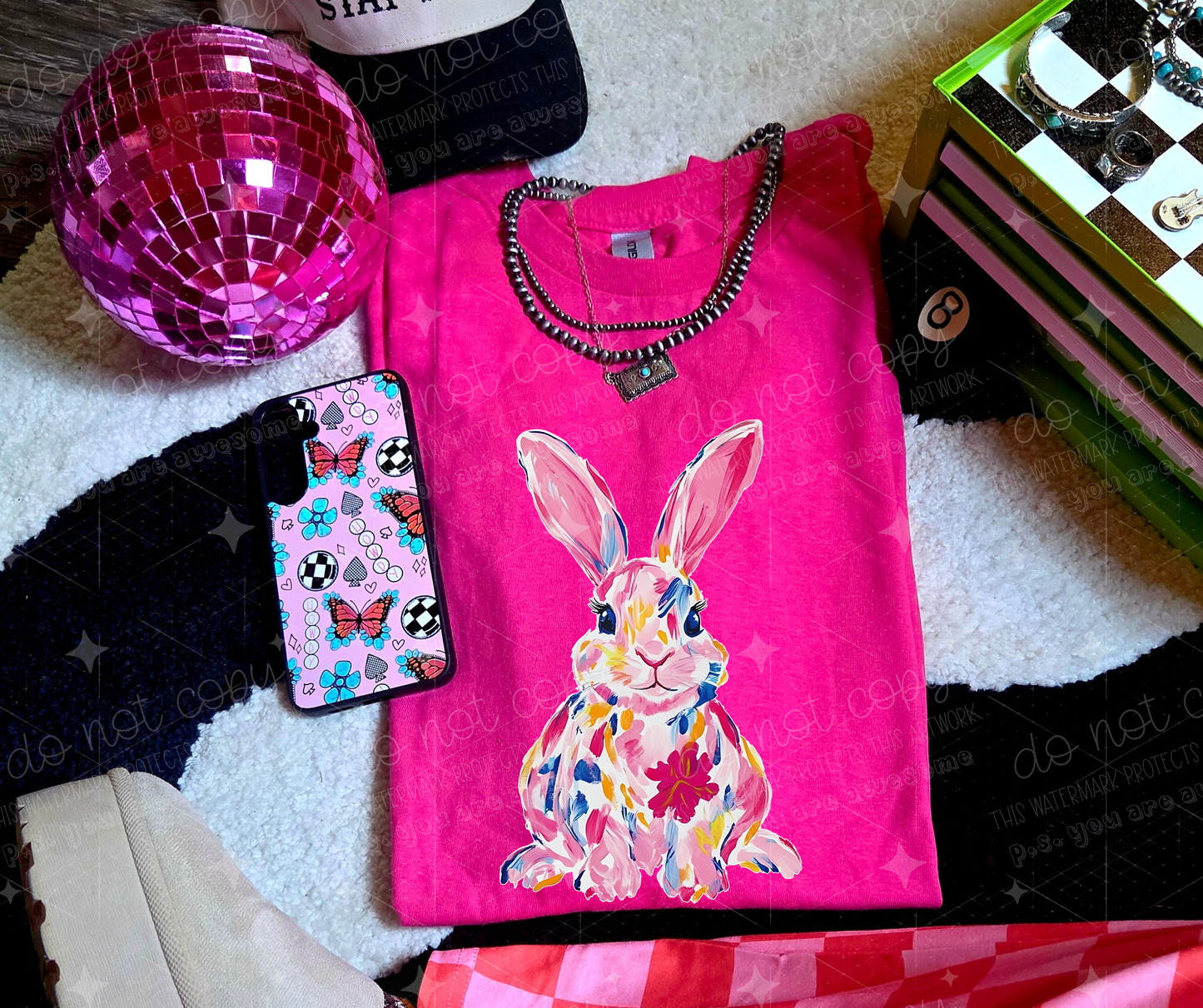 WATERCOLOR BUNNY - DTF TRANSFER