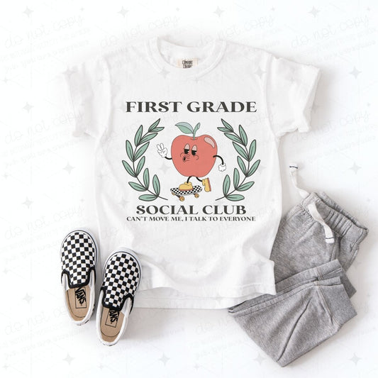 FIRST GRADE SOCIAL CLUB - DTF TRANSFER