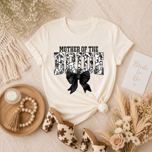 MOTHER OF THE BRIDE BLACK - DTF TRANSFER