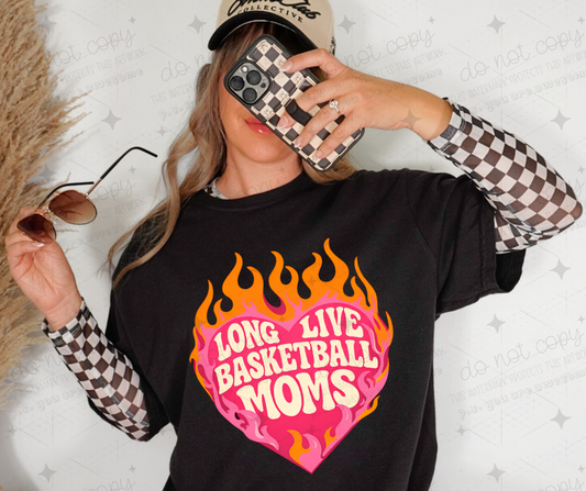 LONG LIVE BASKETBALL MOMS - DTF TRANSFER