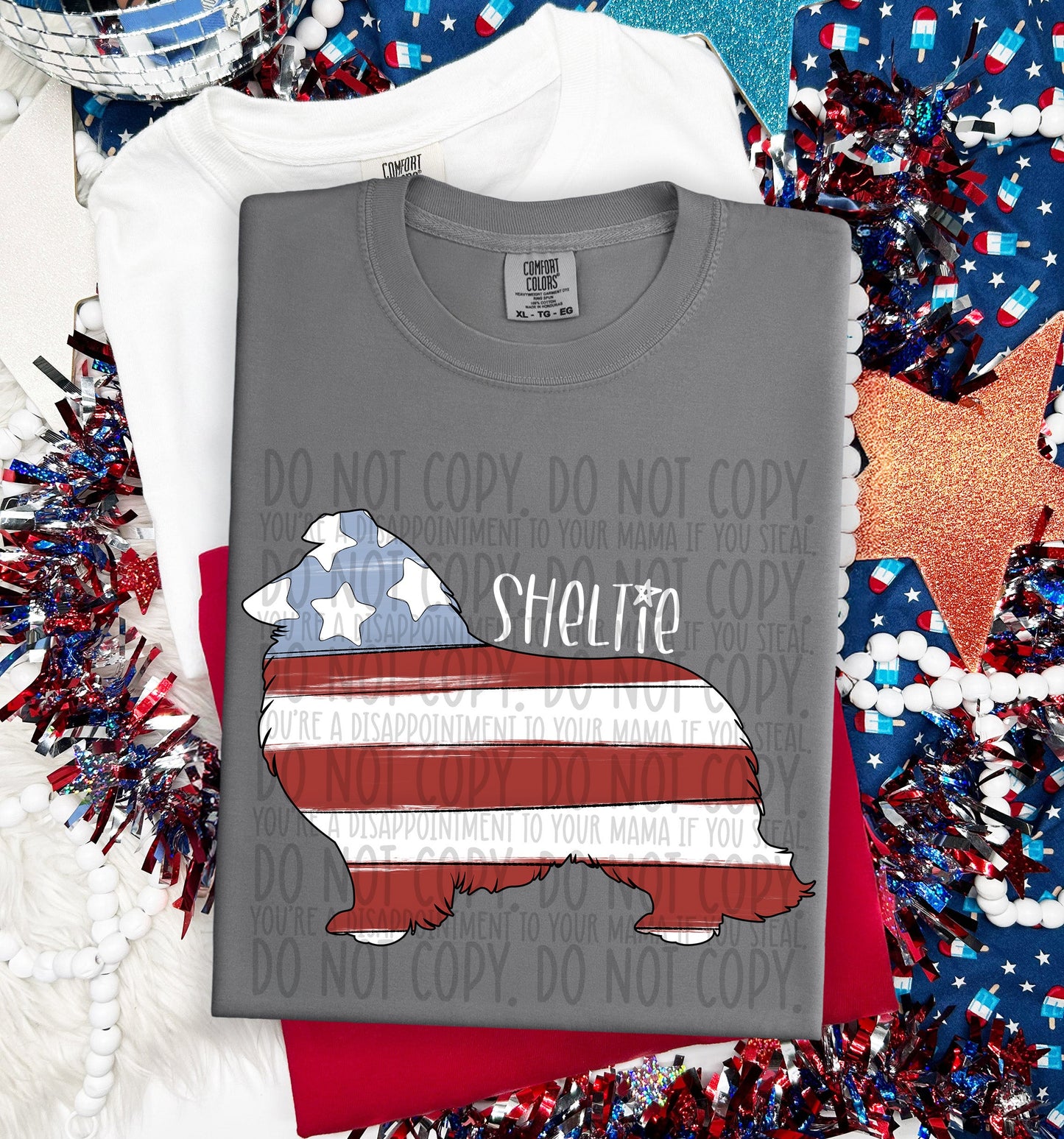 PATRIOTIC DOGS - DTF TRANSFER