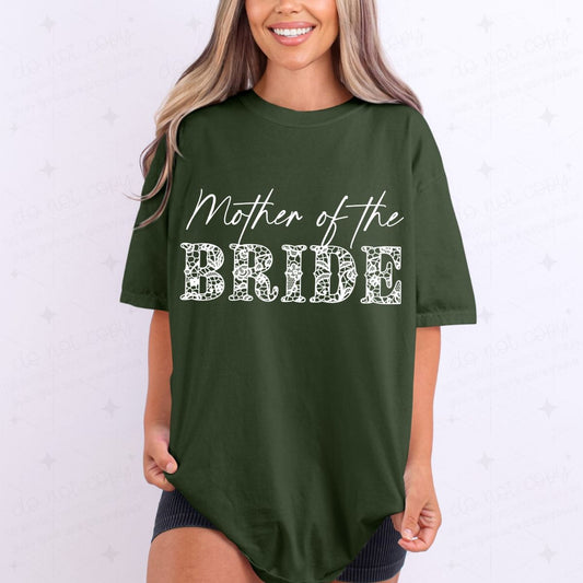 MOTHER OF THE BRIDE - FAUX LACE - DTF TRANSFER