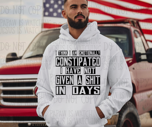 EMOTIONALLY CONSTIPATED - DTF TRANSFER