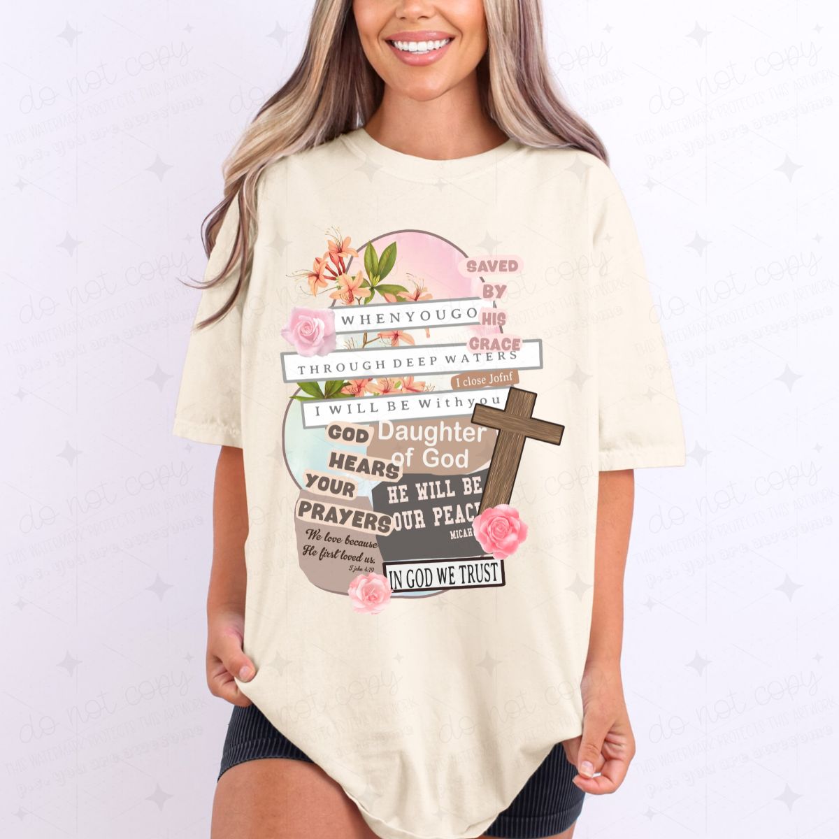 RELIGIOUS COLLAGE - DTF TRANSFER