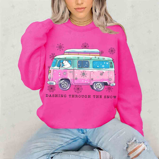 DASHING THROUGH THE SNOW - DTF TRANSFER