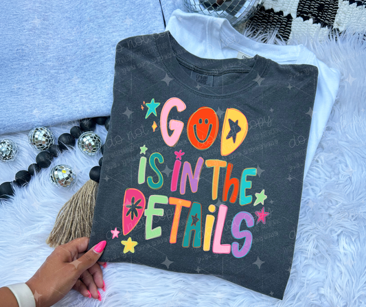 GOD IS IN THE DETAILS - DTF TRANSFER