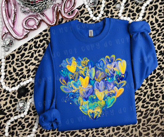 DOWN SYNDROME HEART - DTF TRANSFER