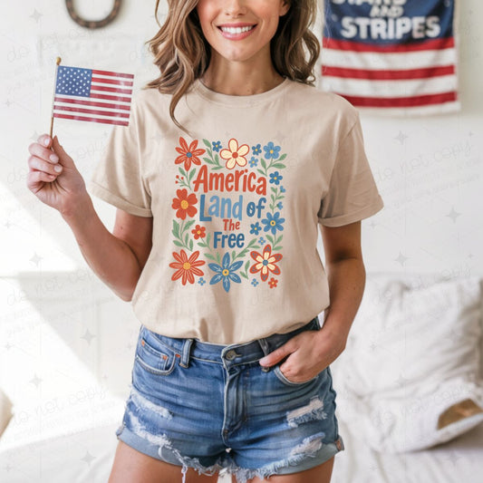 AMERICA LAND OF THE FREE - DTF TRANSFER