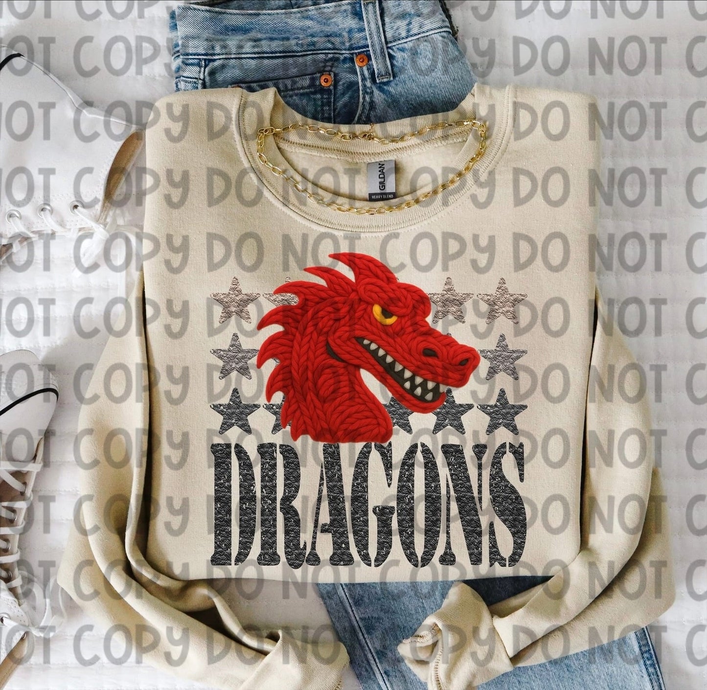 FAUX YARN MASCOTS - DTF TRANSFER