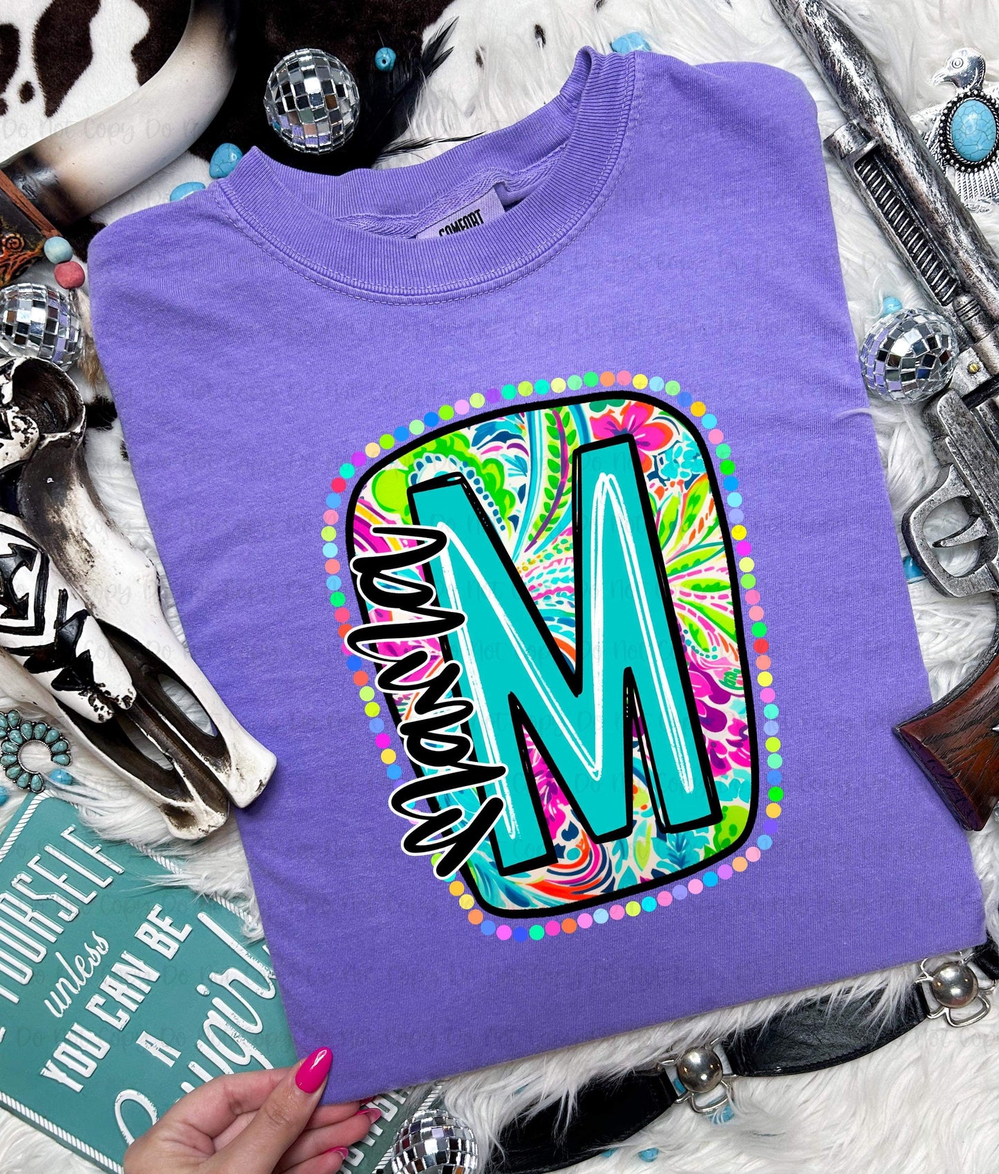 MAMA M BRIGHT PAISLEY  - DTF TRANSFER