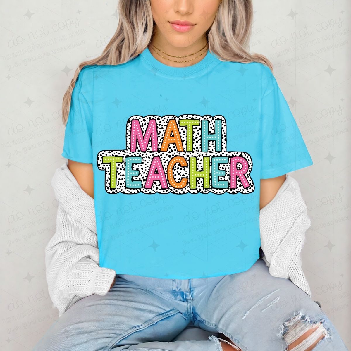 MATH TEACHER - DTF TRANSFER