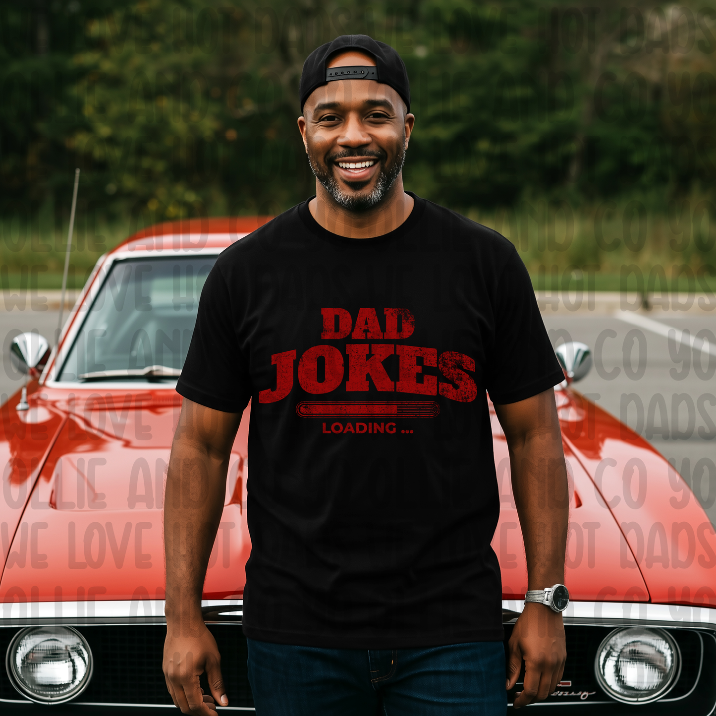 DAD JOKES LOADING RED - DTF TRANSFER