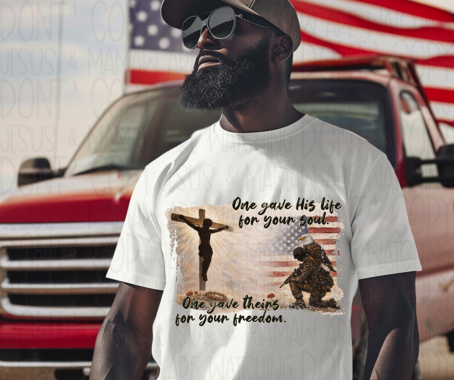 ONE GAVE HIS LIFE FOR YOUR SOUL *OLLIE & CO. EXCLUSIVE* - DTF TRANSFER
