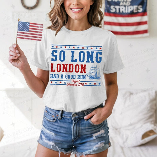 SO LONG LONDON - DTF TRANSFER