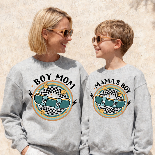 MAMA'S BOY SKATEBOARD - DTF TRANSFER