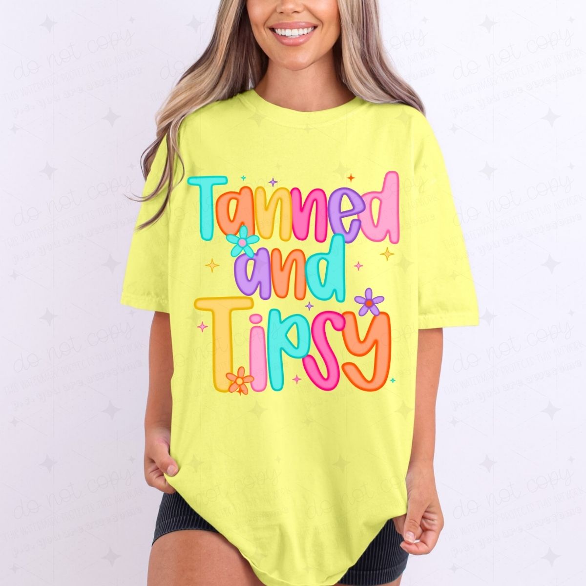 TANNED AND TIPSY - DTF TRANSFER