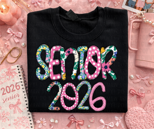 SENIOR 2026 DITSY FLORAL - DTF TRANSFER