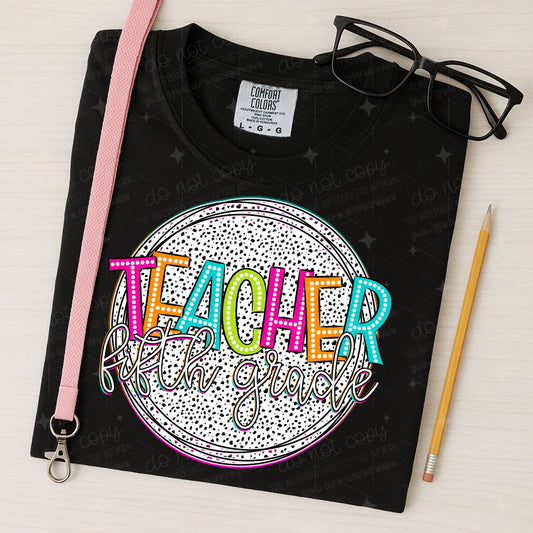 TEACHER FIFTH GRADE - DTF TRANSFER