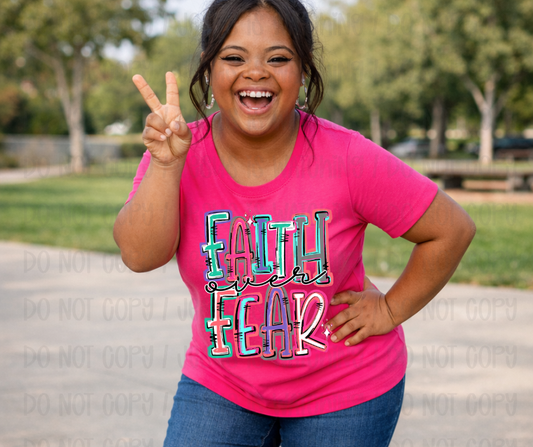 FAITH OVER FEAR - DTF TRANSFER