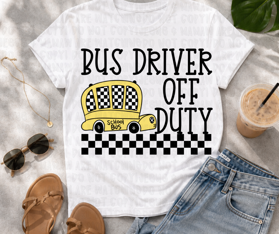 BUS DRIVER OFF DUTY CHECKER - DTF TRANSFER