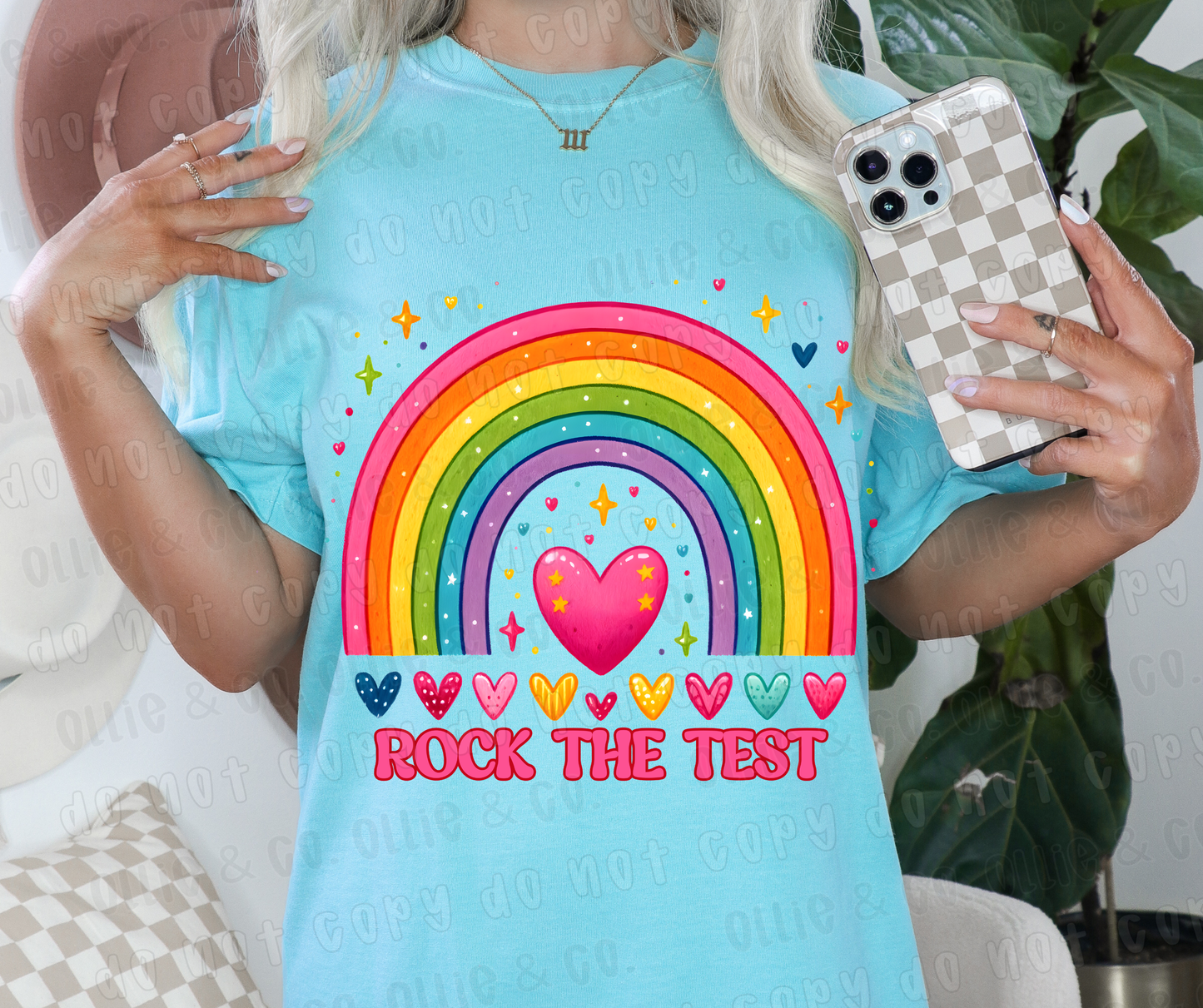 ROCK THE TEST RAINBOW - DTF TRANSFER