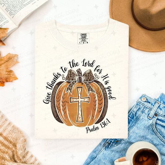 COQUETTE GIVE THANKS TO THE LORD FOR HE IS GOOD - DTF TRANSFER