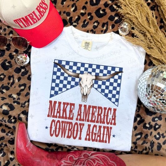 MAKE AMERICA COWBOY AGAIN - DTF TRANSFER