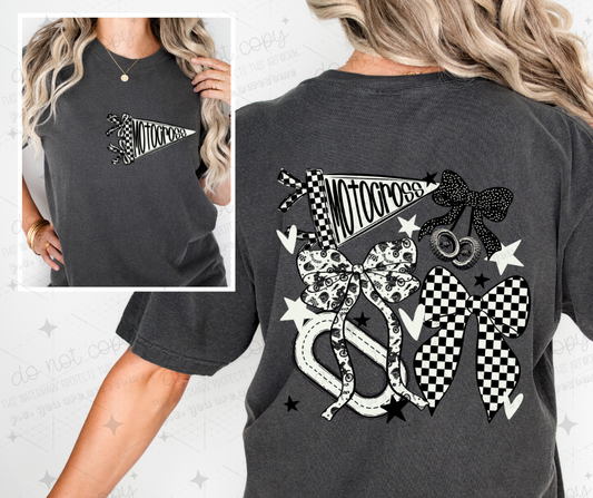 MOTOCROSS BOWS - FRONT+BACK - DTF TRANSFER